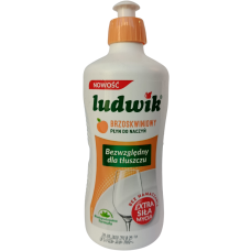 Рідина для миття посуду з ароматом персика Ludwik 450g