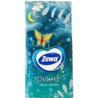 Сухі серветки Deluxe Magic Garden Zewa 10шт