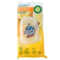 Вологі серветки для прибирання універальні з ароматом лимона MrMagic 80шт