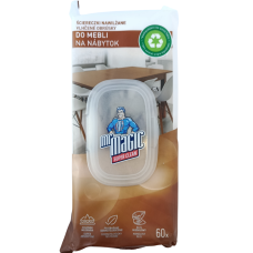 Вологі серветки для прибирання дерев'яних поверхонь Do Mebli MrMagic 60шт