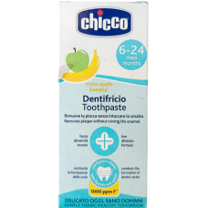 Зубна паста Банан Яблуко Toothpaste Apple Banana 6 m+ Chicco 50 ml