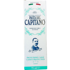 Зубна паста захист від карієсу Protezione caries Pasta del Capitano 75ml