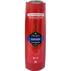 Гель для душу+шампунь Shower gel+Shampoo Old Spice Captain 400ml
