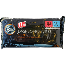 Серветки для авто блискучий ефект Dashboard Wipes Shine W5 30шт