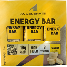Енергетичні батончики зі смаком банана Energy Bar Accelerate 3*30g