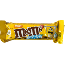 Протеїновий батончик з карамеллю та арахісом в молочному шоколаді M&M's Hi Protein 52g