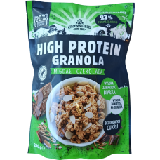 Гранола протеїнова з шоколадом та мигдалем Crownfield 200g