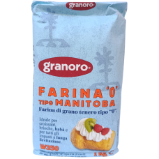 Борошно пшеничне вищого гатунку Farina Tipo 0  Tipo Manitoba Granoro 1kg