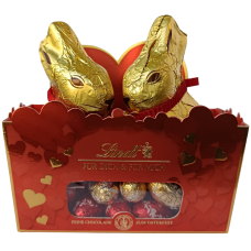 Шоколадні зайчики з яєчками Goldhase Lindt 225g
