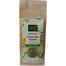 Чай трав'яний органічний фенхель, аніс та кмин Fenchel-Anis-Kummel King's Crown 125 g