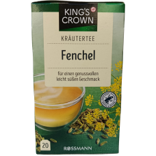 Трав'яний чай з фенхелем в пакетиках Fenchel King`s Crown 40g