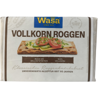 Житні цільнозернові хлібці Vollkorn Roggen Wasa 260г