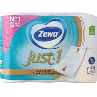 Туалетний папір just.1 Zewa 5шарів 6шт