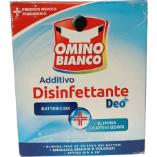 Дезинфікуюча добавка- порошок для прання універсальна Additivo Disifettante Deo+ Omino Bianco 450g