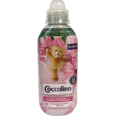 Кондиціонер для білизни концентрований делікатний і м'який Sensazione Seta Coccolino 645ml 28 циклів