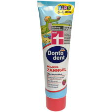 Зубна паста дитяча від карієсу зі смаком малини від 0 до 6 р Donto Dent Denk Mit 100ml
