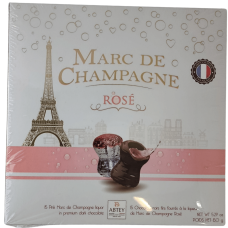Цукерки в темному шоколаді з рожевим шампанським Marc de Champagne Rose Abtey 150g