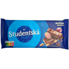 Шоколад молочний з мармеладом, родзинками та арахісом Studentska Pecet Orion 170g