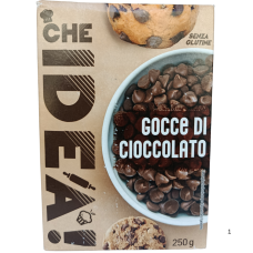 Шоколадні краплі молочний шоколад Che Idea 200g