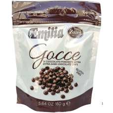 Шоколадні краплі молочний шоколад Gocce Emilia Zaini 160g