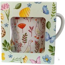 Набір солодощів+керамічна кружка корівка зі смаком вишні Magnetic 85g