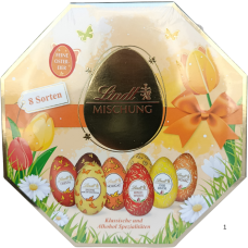 Подарункові цукерки асорті яєць з алкогольними начинками Mischung Lindt 288g