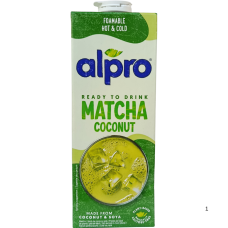 Кокосово-соєвий напій зі смаком матча Matcha Coconut Alpro 1l