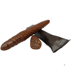 Цукерки сигари з молочного шоколаду з подрібненим мигдалем Cigare with milk Laurence