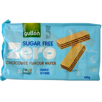 Вафлі без цукру шоколадні Gullon 180g