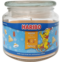 Аромасвічка аромат апельсина та кориці у склі Haribo300g