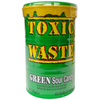 Кислі драже зелені зі смаком груші, лайму та ківі Toxic Wasted 42g