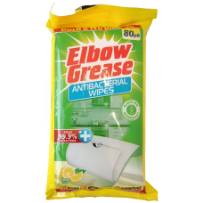Універсальні антибактеріальні серветки для прибирання lemon fresh Elbow Grease 80pk