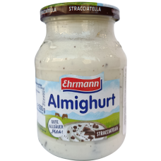 Йогурт в склі з шматочками шоколаду Almighurt Stracciatella Ehrmann 500g