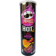 Картопляні чіпси Pringles Hot Smokin BBQ Ribs Flavour зі смаком ребер bbq 160g
