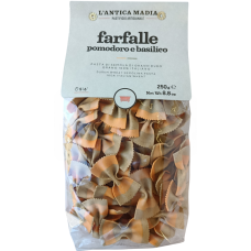 Макарони з тв. сортів пшениці з томатами та базиліком Farfalle Pomodoro e basilico L'antica Madia 250g