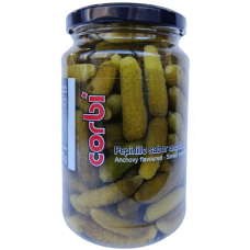 Корнішони зі смаком анчоуса Corbi 325g