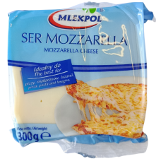 Сир моцарела куском ser mozzarella Mlekpol 300g