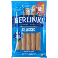 Сосиски Берлінки класичні Berlinki Morliny 225g