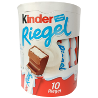 Батончики з молочною начинкою Kinder Riegel 10 штук