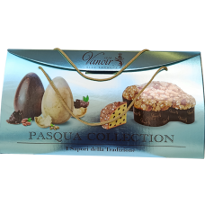 Подарунковий набір панетон голубка+шоколадні яйця  Vanoir