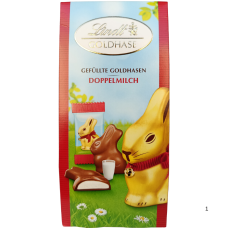 Шоколадні зайчики міні з молочним кремом Doppelmilch Lindt 80g