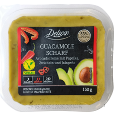 Авокадо-крем з болгарським перцем, цибулею та халапеньо Guacamole Scharf Deluxe 150g