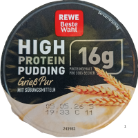 Протеїновий пудинг манний Rewe Beste Wahl 200g
