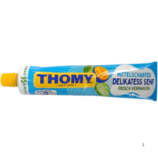Гірчиця делікатесна в тубі Delikatess senf Thomy 200ml