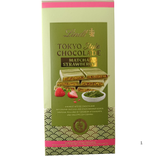 Шоколад білий з матчею та полунично-мигдальним кремом Tokyo Style Lindt 145g