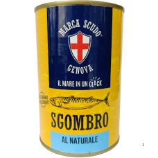 Скумбрія у власному соці Scombro al Naturale Marca Scudo Genova 425g