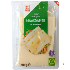 Сир слайсами Маасдам Maasdamer Classic 300g