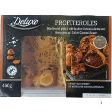 Профітролі зі смаком соленої карамелі Profiteroles Deluxe 450g