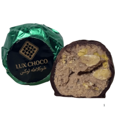 Дубайські цукерки в темному шоколаді LUX CHOCO №4118 (фісташка, мигдаль)