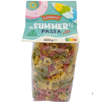 Макарони з твердих сортів пшениці з томатом, шпинатом та буряком Summer Pasta Combino 500g
